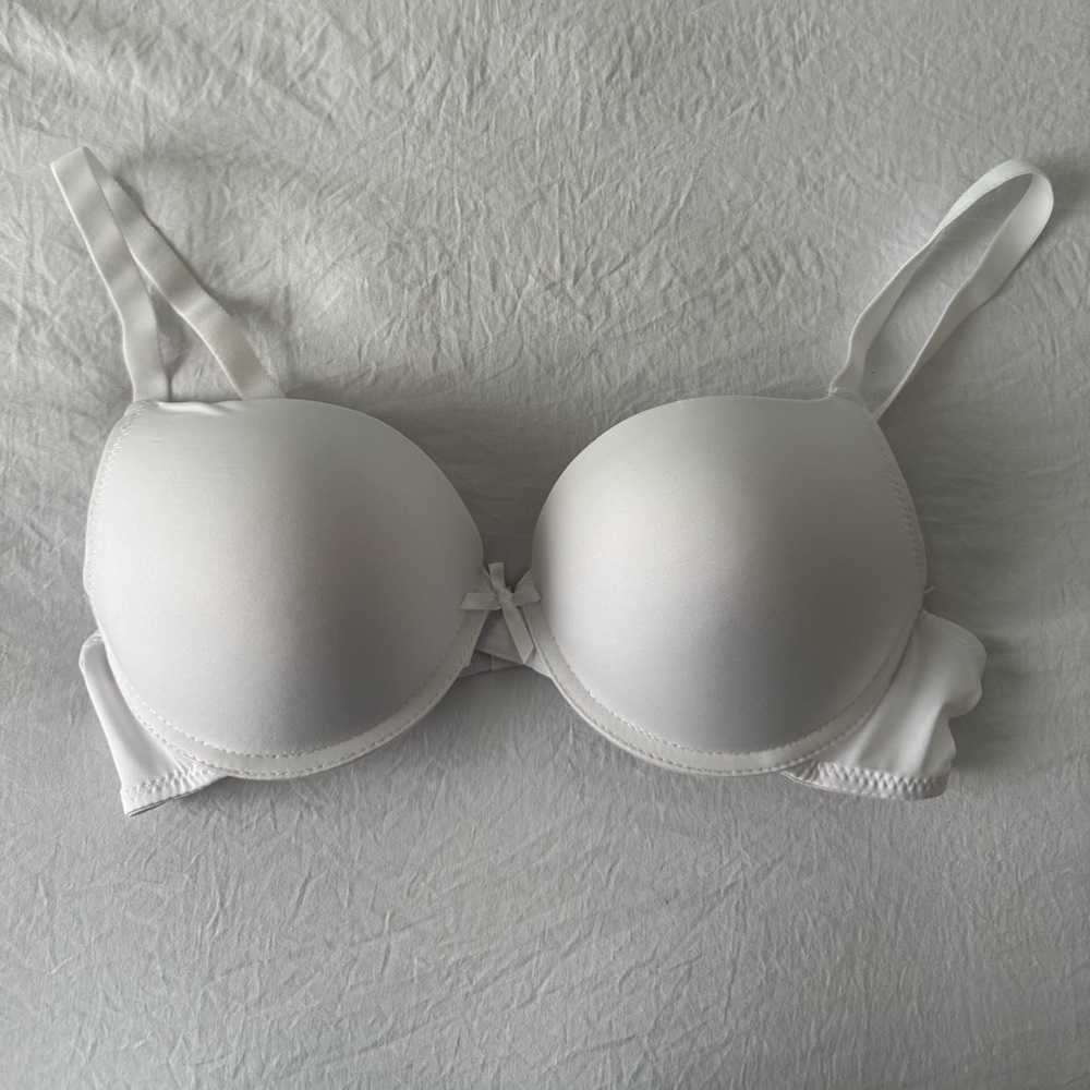 White Bra with Adjustable Straps